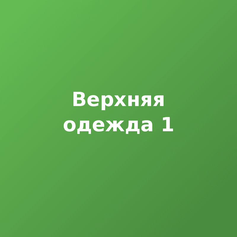 Верхняя одежда 1