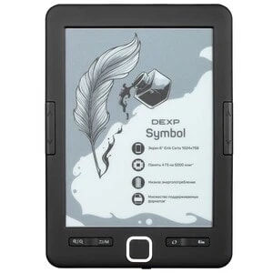 6" Электронная книга Dexp S4 Symbol 1024/758 E-Ink Carta/4Gb